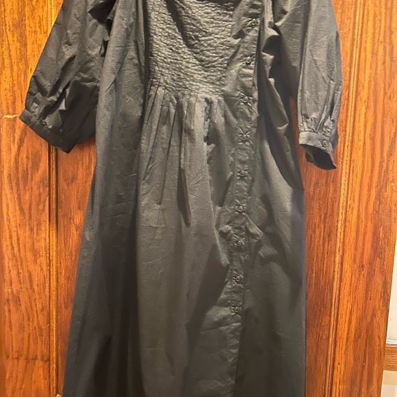 Corey Lynn Calter Claudia cotton dress in Black - Picture 6 of 13